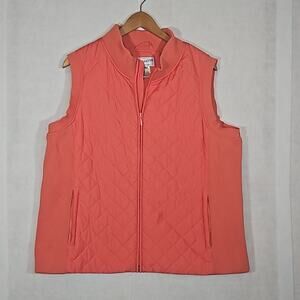 Pendleton Coral Quilted Vest Jacket